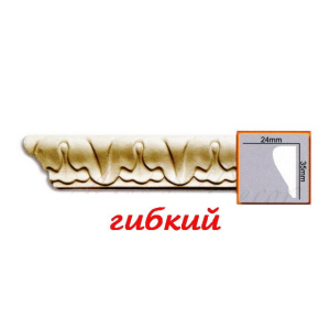 Молдинг гибкий CR686F Gaudi Decor (35x24)мм лучшая модель в Чернигове