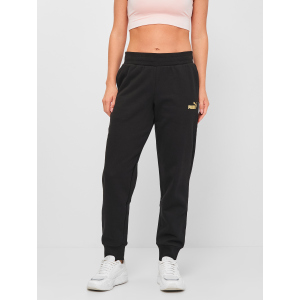 Спортивные штаны Puma ESS+ Metallic Pants FL cl 84613901 XL Black-Gold (4063699382037)