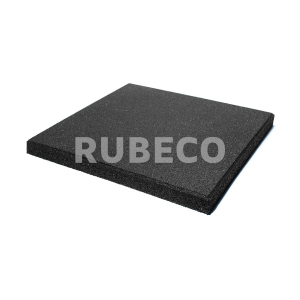 купить Резиновая плитка RUBECO 500*500*20мм черная 1м2