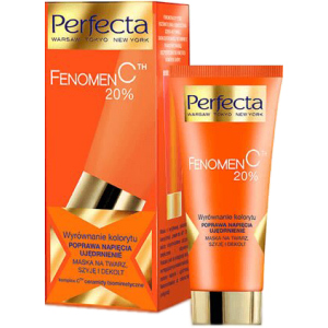 Маска для обличчя та шиї Perfecta Fenomen C 20% Booster Mask 60 мл (5900525044327) ТОП в Чернігові