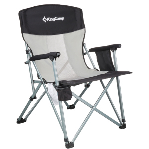 Стілець KingCamp Hard Arm Chair Чорний (KC3825 BLACK/MEDIUMGREY) ТОП в Чернігові