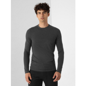 Чоловічий лонгслів 4F NOSH4-TSML350-23M XL Dark Grey Melange (5903609653972) краща модель в Чернігові