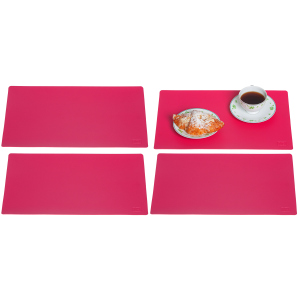 Набір шкіряних підкладок Mindo на стіл 30х45 см 4 шт Рожевих (md-k3-9234)