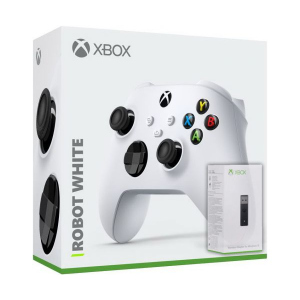 Microsoft Xbox Series X | S Wireless Controller with Bluetooth (Robot White) + Адаптер бездротового геймпада для Windows (Upgrade Version) в Чернігові