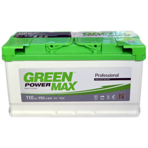 Автомобильный аккумулятор Green Power MAX 110 Ah (-/+) Euro (950EN) (22370) лучшая модель в Чернигове