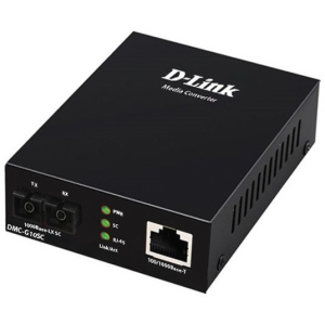 Медіаконвертер D-Link DMC-G10SC 1xGE, 1x1000BaseLX, SM, 10км, SC краща модель в Чернігові