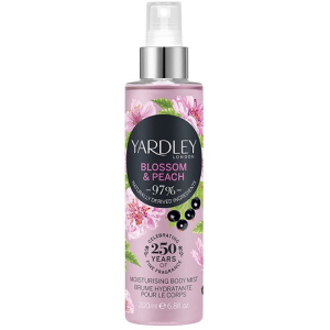 Міст зволожуючий парфум для тіла та волосся Yardley Blossom &amp; Peach Moisturising Fragrance Body Mist 200мл (5056179301511) ТОП в Чернігові