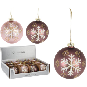 Набор елочных шаров Christmas Decoration 8 см 12 шт (ABT620240) рейтинг