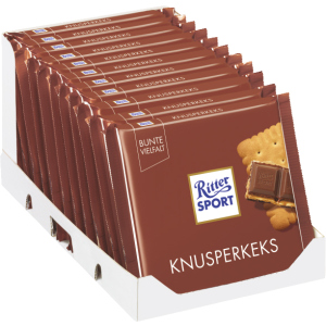 Упаковка молочного шоколада Ritter Sport с начинкой из сливочного печенья 11 шт х 100 г (4000417214607) в Чернигове