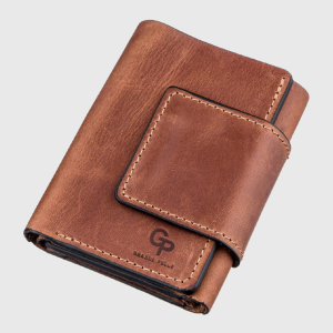 Шкіряний чоловічий гаманець Grande Pelle leather-11205 Коричневий в Чернігові