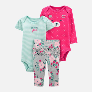 Комплект (боди 2 шт + леггинсы) Carters 1J996910 80 см 998 ASST Assorted-ST (194133787935) лучшая модель в Чернигове