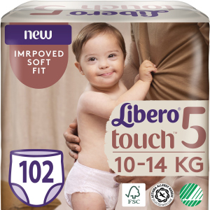 Підгузки-трусики Libero Touch Pants 5 10-14 кг одноразові 102 шт (7322541430324) ТОП в Чернігові