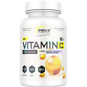 Витамины Genius Nutrition Vitamin C 60 таблеток (7353798853628) ТОП в Чернигове