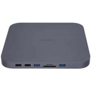 USB-хаб адаптер Ailink Aluminium USB-C Mac mini Hub Card Reader HDD/SDD slot Space Grey (AI-MC25_sg) краща модель в Чернігові