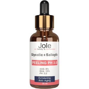 купить Пилинг для лица Jole Glycolic + Salicylic Peeling pH 3.0 с Гликолевой и Салициловой кислотами 30 мл (4820243881060)