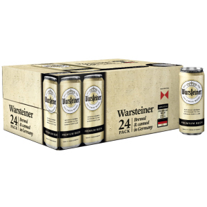 Упаковка пива Warsteiner Premium Verum світле фільтроване 4.8% 0.5 л x 24 шт (4000856094471) краща модель в Чернігові