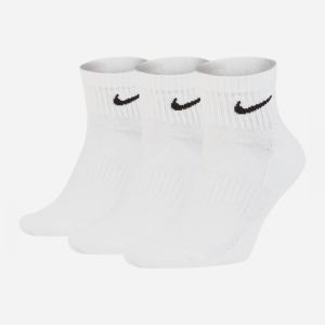 Набір шкарпеток Nike U Nk Everyday Cush Ankle 3Pr SX7667-100 34-36 (S) 3 пари Білий (888407236143) ТОП в Чернігові