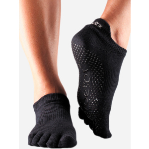 Шкарпетки ToeSox Grip Full Toe Low Rise L (43-45) Чорні (841090109026)