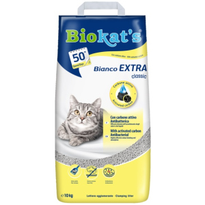 Наполнитель для кошачьего туалета Biokat's Bianco Extra для кошачьего туалета, 10 кг, с активированным углем (4002064618104) в Чернигове