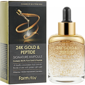 Ампульна сироватка для обличчя FarmStay 24K Gold and Peptide Signature Ampoule 35 мл (8809595053000) рейтинг