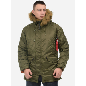 Парка Alpha Industries Slim Fit N-3B Parka XL Vintage Olive надежный