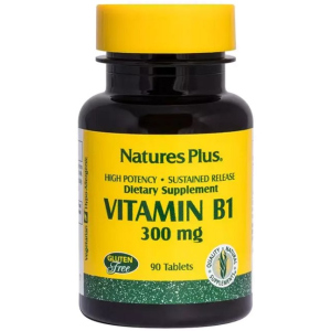 Вітамін В1 (Тіамін), Nature's Plus, 300 мг, 90 Таблеток (097467016057) надійний