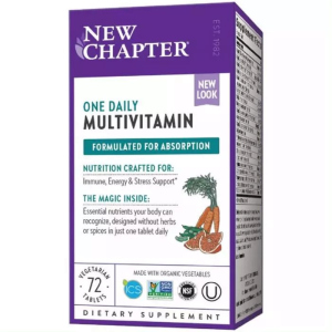 Щоденні Мультивітаміни, Only One, One Daily Multivitamin, New Chapter, 72 таблетки (727783003607) надійний