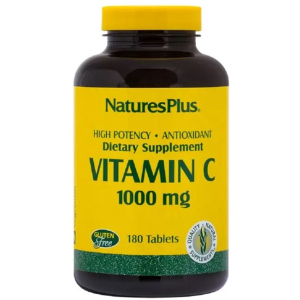 Вітамін C, Vitamin C, 1000 мг, Nature's Plus, 180 таблеток (097467022904) ТОП в Чернігові