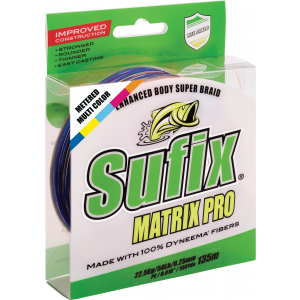 Шнур Sufix Matrix Pro 250 м 0.18 мм 13.5 кг PE1 30 LB Multi (DS1CB0198uDC2P) рейтинг