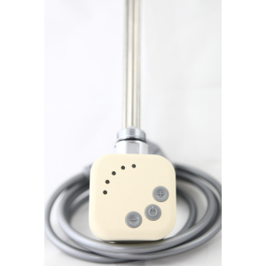 Электрический тэн у полотенцесушитель HeatQ HEC с регулятором 30-60С, таймером 2 ч, бежевый (cream ral1015) 300 Вт в Чернигове