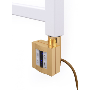 Электрический тэн для полотенцесушителя Terma KTX 4 с регулятором, золото (gold) 400 Вт лучшая модель в Чернигове