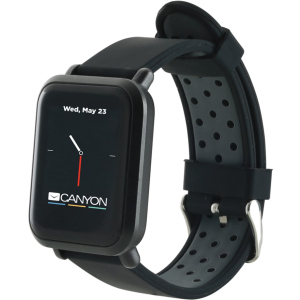 Смарт-часы Canyon Sanchal Black (CNS-SW73BB) лучшая модель в Чернигове