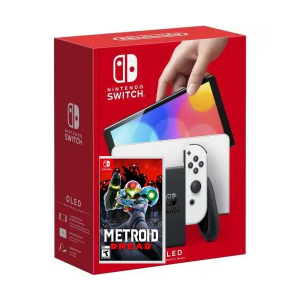 Nintendo Switch (OLED model) White + Гра Metroid Dread (російська версія) краща модель в Чернігові