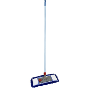 Швабра Wermop 120 см с насадкой Extra Cotton Wet Mop 40 см Синяя (SA0004) ТОП в Чернигове