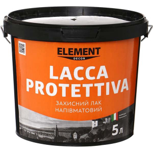 Захисний напівматовий лак LACCA PROTETTIVA ELEMENT DECOR 5 л в Чернігові