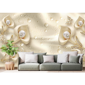 Фотошпалери Walldeco Перли та квіти, барельєф 475x300 Бриз ТОП в Чернігові