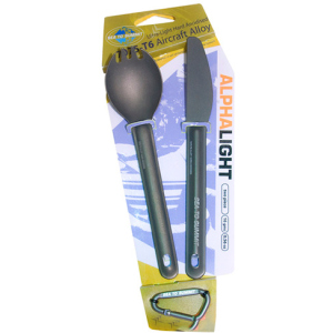 Ніж + Ложка-вилка Sea To Summit Alpha Light Cutlery Set 2pc Knife, Spork ACUTALSET2 (9327868019427) в Чернігові