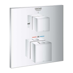 Внешняя часть смесителя без скрытой части GROHE GROHTHERM CUBE хром латунь 158мм 24155000