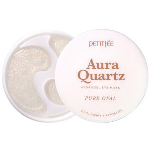 хорошая модель Гидрогелевые патчи для глаз Petitfee Aura Quartz Hydrogel Eye Mask Pure Opal с протеинами жемчуга и пудрой опала 40 шт (8809508850801)