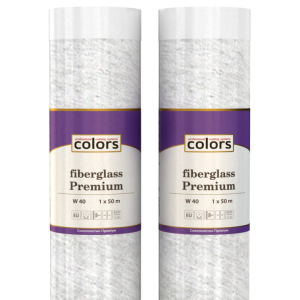 Склополотно Colors fiberglass Premium W40 щільністю 40 g/m² довжина 50 м. рейтинг