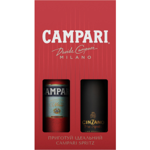 Набір Campari Spritz (Campari 25% 0.5 л + Сinzano Pro-spritz 11.5% 0.75 л) (4820180020287)