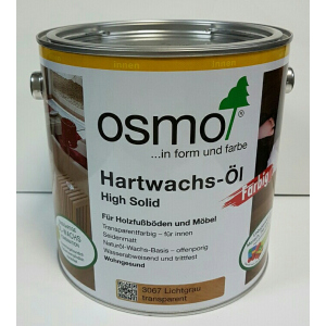 Масло с твердым воском цветное прозрачное OSMO HARTWACHS-ÖL Farbig 3067 - (светло-серое) 0.125 л. в Чернигове