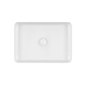 Раковина-чаша Qtap Tern 500х350х145 White з донним клапаном (QT1711A055W) ТОП в Чернигове