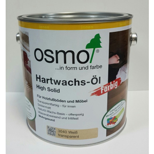 Масло с твердым воском цветное прозрачное OSMO HARTWACHS-ÖL Farbig 3040 - (белое) 0.125 л. ТОП в Чернигове