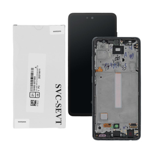 Дисплей Samsung A525 Galaxy A52 2021, GH82-25524A, з тачскрином, рамкою, Service Pack Original, Black краща модель в Чернігові