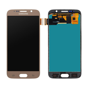 Дисплей Samsung G920 Galaxy S6, з тачскрином, INCELL, Gold, High Copy надійний