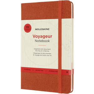 Записная книга Moleskine Voyageur 11.5 х 18 см 208 страниц в линейку Красный Гибискус (8053853603210)