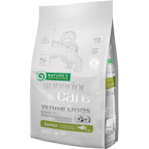 Сухой беззерновой корм для юниоров Nature's Protection Superior Care White Dogs Grain Free Junior Small and Mini Breeds 1.5 кг (NPSC45829) (4771317458292) ТОП в Чернигове