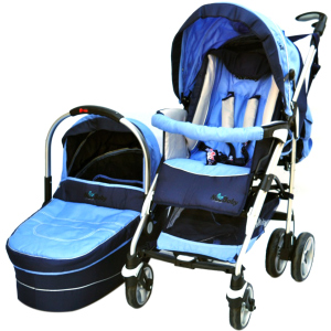 Универсальная коляска 2 в 1 NeoBaby NB702 Сине-голубая (0702-3) в Чернигове