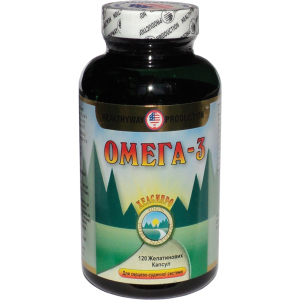 Жирні кислоти Healthyway Production Омега-3 120 капсул (616659002519)
